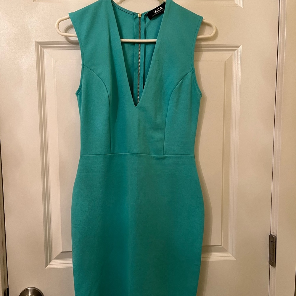 013 NWOT LULU’S SHEATH BODYCON TEAL DRESS 🔥